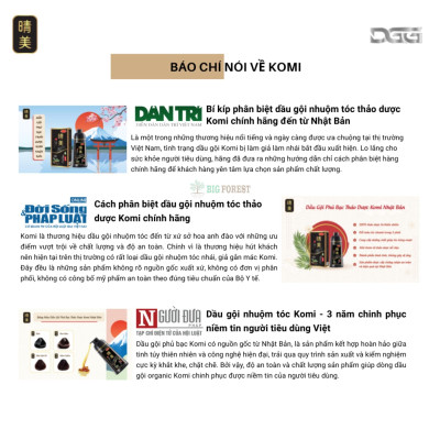 Dầu Gội Phủ Bạc Thảo Dược Komi Nhật Bản [Chai 500ml]