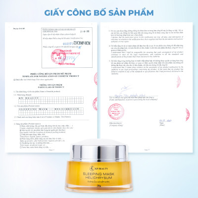 MẶT NẠ NGỦ CHIẾT XUẤT HOA CÚC SLEEPING MASK - HELICHRYSUM KN BEAUTY 50G