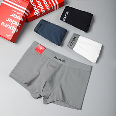 Combo 4 quần Boxer nam ALLPUR trunk bamboo co giãn thoáng mát khử mùi kháng khuẩn