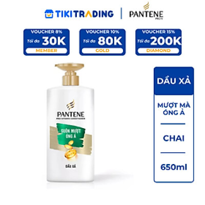 Dầu Xả Pantene Suôn Mượt Óng Ả Chai 650ml