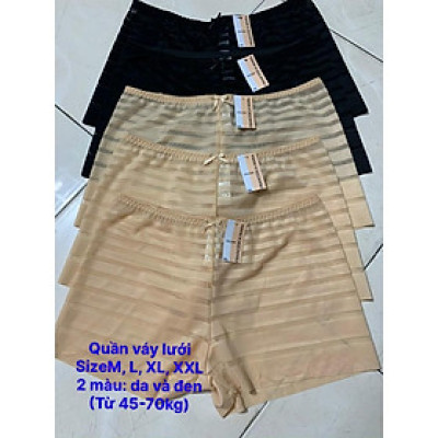 Combo 05 Quần mặc váy lưới lạnh hàng cao cấp dành cho người mập từ 45kg đến 70kg .