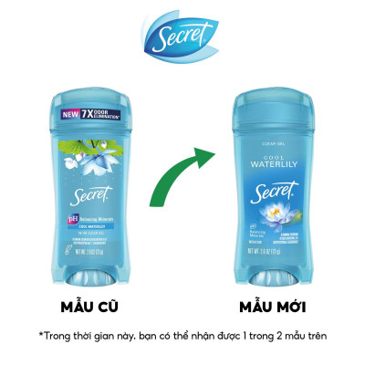 Gel Khử Mùi Secret Cool Waterlily Antiperspirant/Deodorant 73g