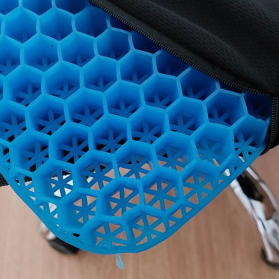 Đệm Ngồi 3D Silicon 2 Lớp Tổ Ong Lót Ghế Thoáng Khí Chống Đau Mỏi Lưng miDoctor