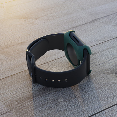 Ốp Case Style Vân Da cho Apple Watch Series 4/5/6/SE/7/8/9/SE2 Size 40mm/41mm/44mm/45mm - Hàng Chính Hãng