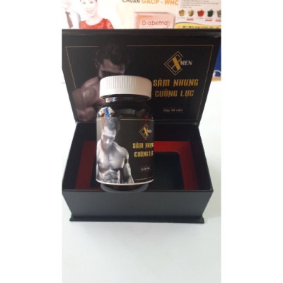 SÂM NHUNG CƯỜNG LỰC, hộp 30 viên Vinaphar - Bổ thận tráng dương, cố tinh, tăng cường chức năng thận.