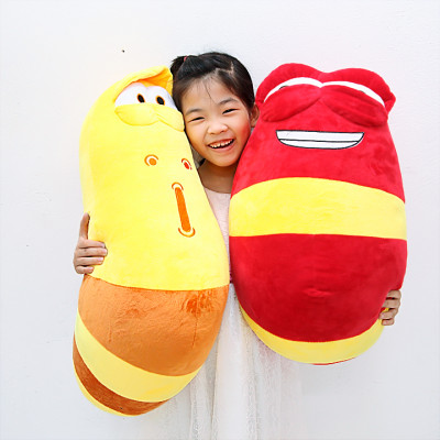 Gấu bông gối ôm hình sâu ngộ nghĩnh cho bé hàng cao cấp