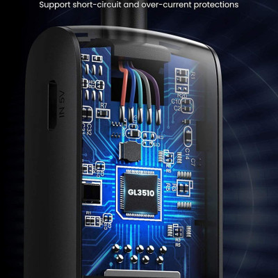 Ugreen UG80657CM416TK 1M Black Usb 3.0 4 Ports Hub - HÀNG CHÍNH HÃNG