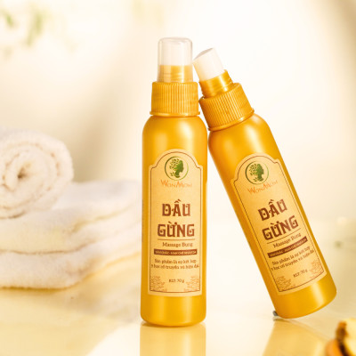 Dầu gừng thảo mộc massage tan mỡ bụng sau sinh Wonmom 70g