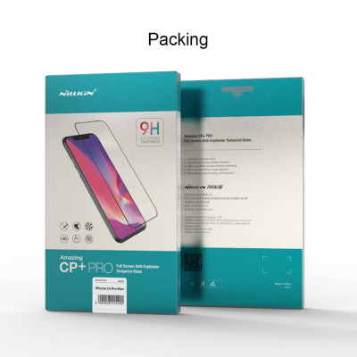 Miếng dán kính cường lực full  3D cho iPhone 14 Pro Max (6.7 inch) hiệu Nillkin Amazing CP+ Pro (Phủ Nano, vát cạnh 2.5D, mỏng 0.33mm) - hàng nhập khẩu