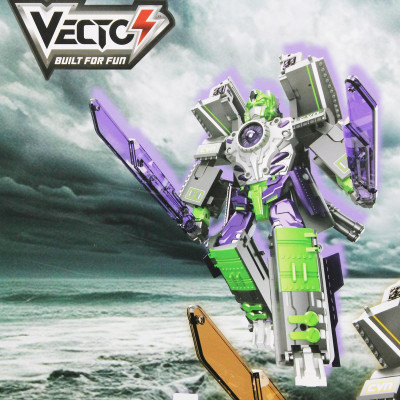 Đồ Chơi Robot Biến Hình Thành Tàu Sân Bay - Vecto VT698B16/GR - Màu Xanh Lá