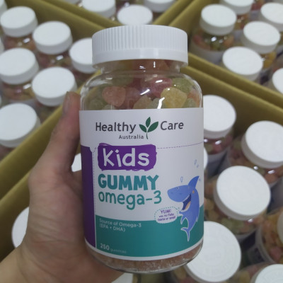Omega 3 cho bé Healthy Care Kids Gummy Hỗ trợ phát triển trí tuệ toàn diện, tăng cường thị lực, Giúp bé học tập và ghi nhớ tốt hơn (dạng kẹo)- QuaTangMe Extaste