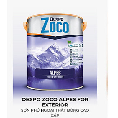 OEXPO ZOCO ALPES FOR EXTERIOR – SƠN PHỦ NGOẠI THẤT BÓNG CAO CẤP- OZ80125