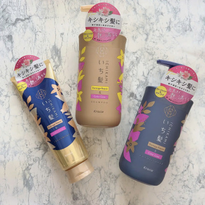 Dầu Xả Phục Hồi Hư Tổn Dành Cho Tóc Nhuộm Kracie Ichikami Damage Repair & Color Care Conditioner (Chai 480ML)