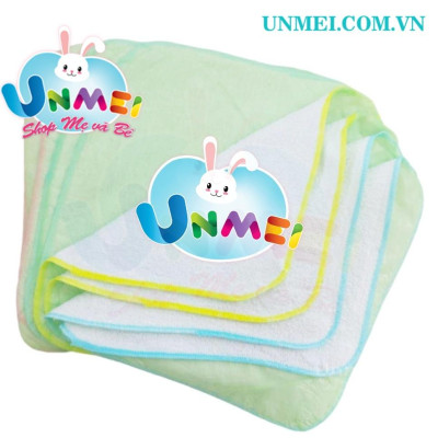 Set 10 Tấm Lót Sơ Sinh Chống Thấm  Unmei 30x30 Loại Đẹp Mịn - Sản Phẩm Có Thể Giặt Bằng Máy Giặt