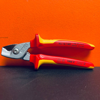 KỀM CẮT CÁP ĐỒNG NHÔM CÁCH ĐIỆN 1000V KNIPEX 95 16 160 | 95 16 160