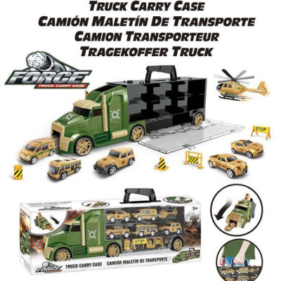 TOYSTAR - 666-05K Bộ mô hình xe ô tô chuyên chở - quân sự (KT 42x9x13cm)