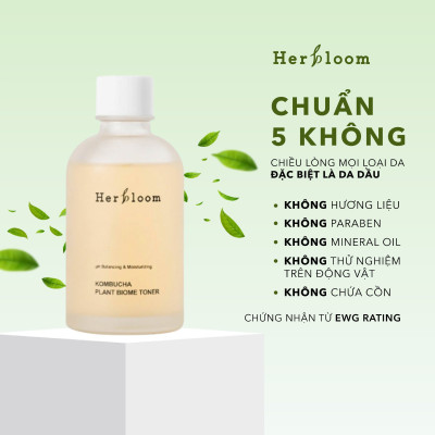 Toner Herbloom Cấp Ẩm Chống Lão Hoá Da Cân Bằng Da Kombucha Plant Biome 150ML