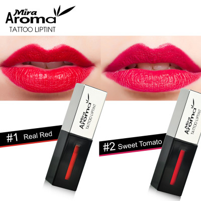 Son xăm lì siêu mịn không trôi Mira Aroma Tattoo Liptint Hàn Quốc 6g No.2 Sweet Tomato tặng kèm móc khoá