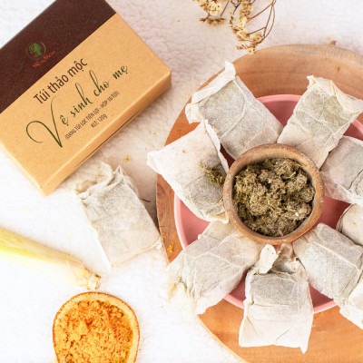 Bộ thảo mộc xông hơi cơ bản Wonmom ( 1 Hộp xông cửa mình + 2 Hộp xông tắm sau sinh loại 6 túi/hộp )