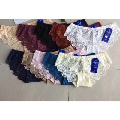 10 quần lót ren đáy lót cotton kháng khuẩn chuẩn BOYA - 5 quần lót ren boya