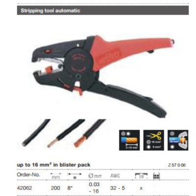 Kìm tuốt tự động Wiha 42062