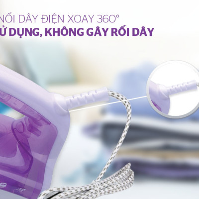 Bàn Ủi Hơi Nước Sunhouse SHD2063P (1600W) – Hàng Chính Hãng