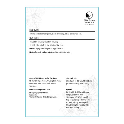 Viên Uống Giảm Đau Dạ Dày Vị Nguyên Tồn Sanh Pharma (90 viên)