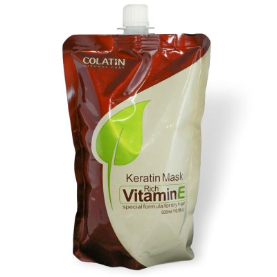 Kem ủ tóc siêu mượt Colatin Keratin Mask Vitamin E 500ml