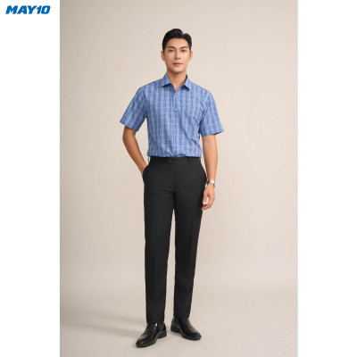 Sơ mi nam cộc tay May10 form RegularFit mã 010124196ONGB AK611