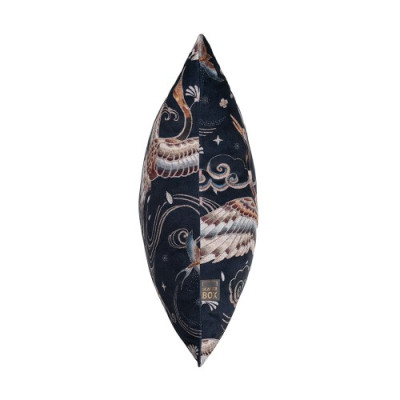 SCATTER BOX Vỏ Gối Cao Cấp nhập khẩu Ireland Anh Quốc HERON STITCH màu NAVY/RUST kích thước 58X58 CM phong cách cổ điển