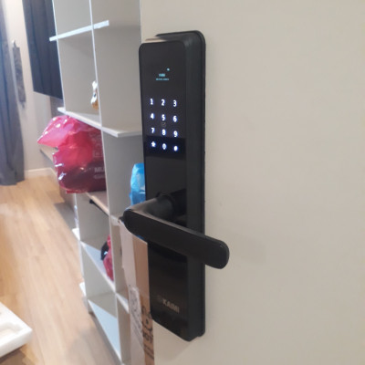 Khóa Vân Tay Kaimi BTM101 Màu Viền Đen - Hàng Chính Hãng