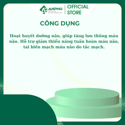 TPCN Ích Trí Minh Plus - Hỗ trợ hoạt huyết dưỡng não, tăng lưu thông máu não, Bổ não, Tăng cường trí nhớ dùng khi RL Tiền Đình, Đau Đầu, Mất Ngủ