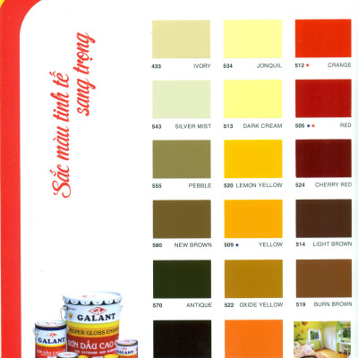 Sơn dầu Galant màu Lemon Yellow 520 375ml