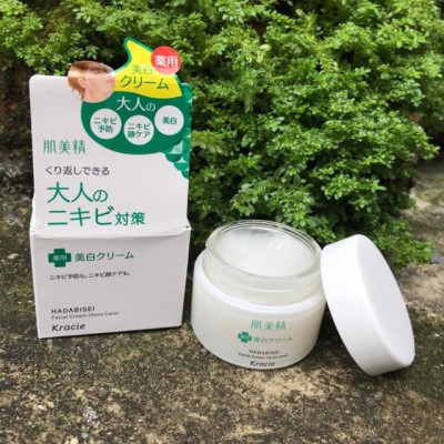 Kem Dưỡng Ẩm Ngăn Ngừa Mụn Kracie Hadabisei Facial Cream Acne Care (50G)