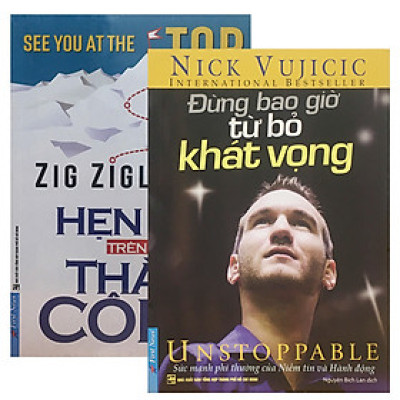 Combo 2 Cuốn Sách Kỹ Năng Sống :  Đừng Bao Giờ Từ Bỏ Khát Vọng + Hẹn Bạn Trên Đỉnh Thành Công - First News