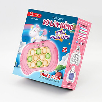 Đồ Chơi Pop It Duka Trò chơi Kỳ lân hồng siêu phản ứng DK81276