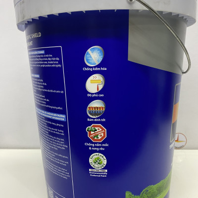 Sơn nước Toa 4 Seasons Tropic shield ngoại thất màu vàng 8522 _ 18L