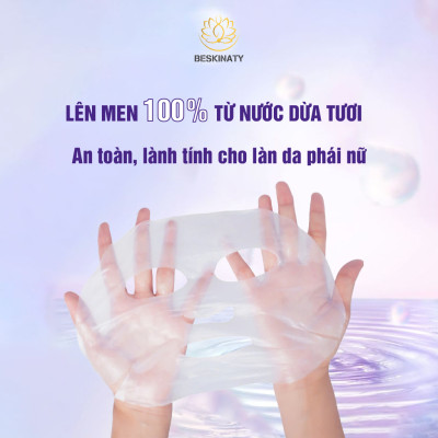 Combo 3 Mặt nạ BESKINATY Glutathione Bio Mask dưỡng sáng phục hồi da cao cấp