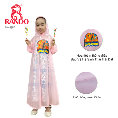 ÁO MƯA TRẺ EM - BISUR KIDS TRONG MÀU