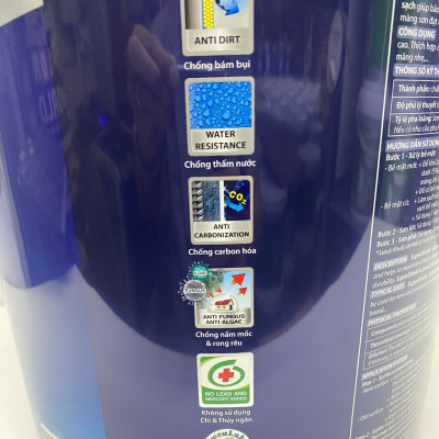 Sơn nước siêu cao cấp Toa SuperShield ngoại thất màu xanh 7506 _4L