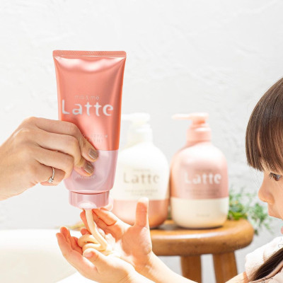 Dầu Xả Phục Hồi Tóc Hư Tổn Dành Cho Cả Gia Đình Ma & Me Kracie Ma & Me Latte Damage Repair Conditioner 490g