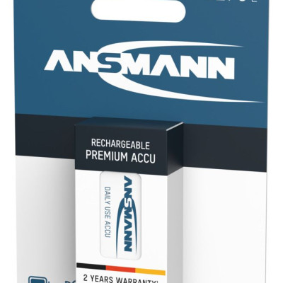 Pin sạc 9V - 300mAh ANSMANN - Hàng Nhập Khẩu