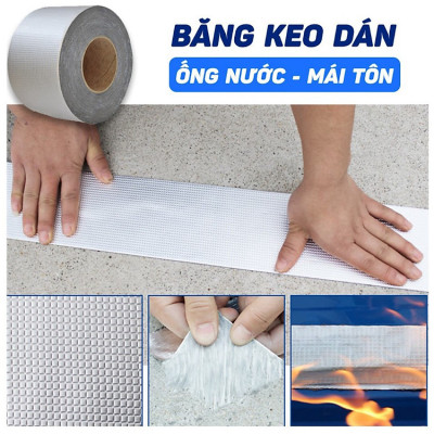 Băng Keo Chống Thấm Rộng 5cm/10cm/15cm/20cm Dài 5m Siêu Dính, Chống Thấm Nước, Keo Chống Dột