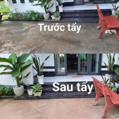 Bột Tẩy Rong Ngoài Trời – Xử Lý Sân Vườn, Tường, Mái Ngói Bị Rêu Mốc Túi 500gram