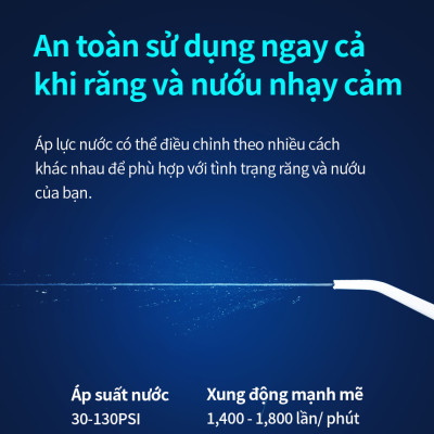 Bộ 4 đầu tăm nước thay thế LocknLock ENR146WHT_RB, Hàng chính hãng, dùng cho máy tăm nước ENR146WHT - JoyMall