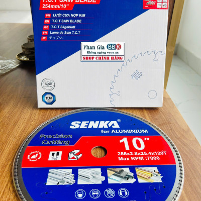 Lưỡi cắt nhôm hợp kim SENKA 255 - 305 120 răng Made in Germany - Hàng chính hãng