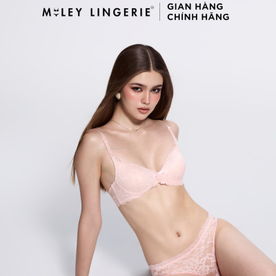 Áo Ngực Nữ Không Gọng Full Ren Miley Lingerie - Hồng