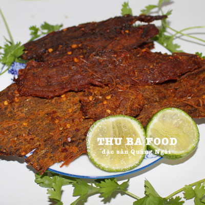 Khô Bò Thu Ba Quảng Ngãi 100 gr dạng miếng