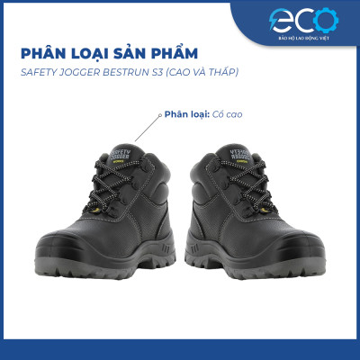 Giày bảo hộ cổ cao chống trơn trượt, chống dầu, chống va đập form thể thao