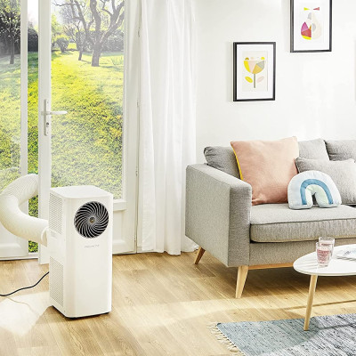 Quạt Điều Hòa Máy Lạnh Kiêm Máy Hút Ẩm ROWENTA Turbo Cool AU5010, 3 Chế Chế Độ Không Khô Da, Độ Thấp Cực Thấp 50 dB, Công Suất 2300W - Hàng Nhập Khẩu Đức